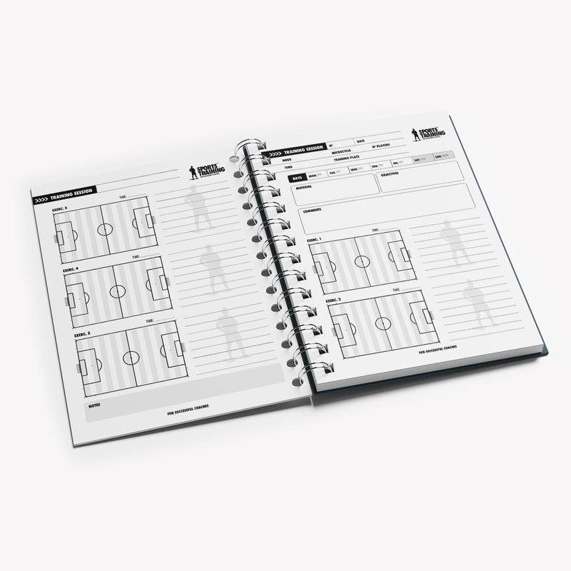 Caderno de Treino 4 KEEPER Futebol Work Book Treinador de Guarda Redes